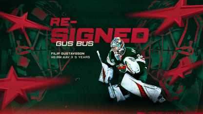 MINNESOTA WILD SIGNS FILIP GUSTAVSSON TO A FIVE-YEAR CONTRACT EXTENSION 100425