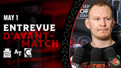 Brady Tkachuk dispo médias d'après-match contre TOR