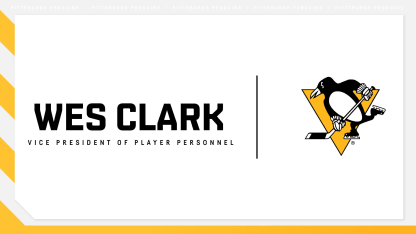 Penguins Name Wes Clark Vice President of Player Personnel