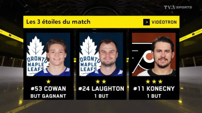 Cowan donne la victoire aux Leafs
