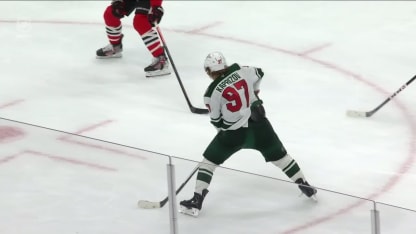 MIN@CHI: Kaprizov scores PPG against Spencer Knight