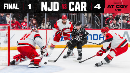 DEVILS VS HURRICANES 1/17/26 GAME STORY