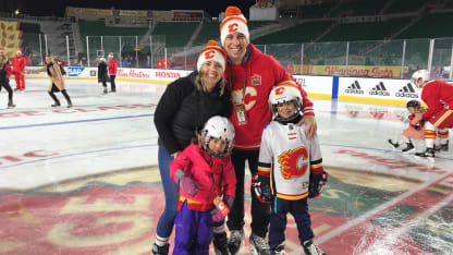 Chris Snow with family Heritage Classic