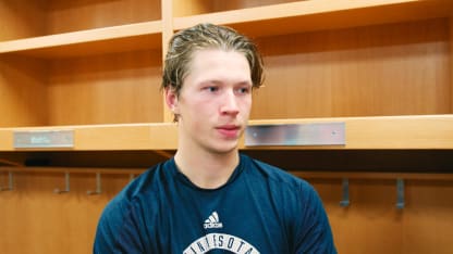 Boldy Postgame at St. Louis 10/9