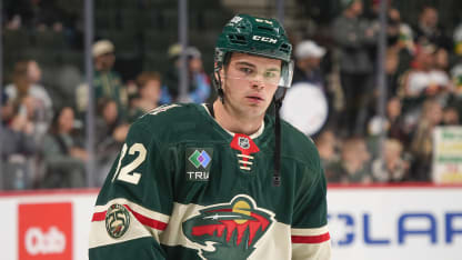 David Spacek #82 of the Minnesota Wild warms up prior to the game against the Winnipeg Jets at Grand Casino Arena on January 15, 2026 in Saint Paul, Minnesota. (Photo by Bruce Kluckhohn/NHLI via Getty Images)