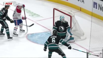 MTL@SJS: Demidov marque un but en A.N. contre Yaroslav Askarov