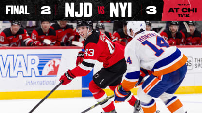 DEVILS VS ISLANDERS 11/10/25 GAME STORY