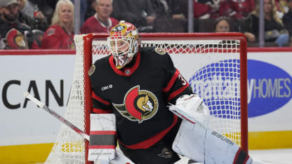 Lyckad debut för Linus Ullmark i Ottawa Senators