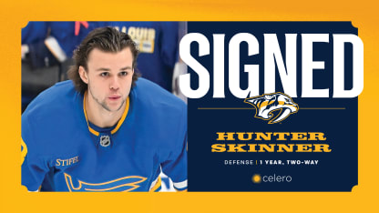 Predators Sign Hunter Skinner