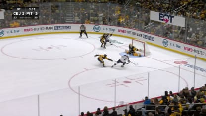 CBJ@PIT: Silovs effectue un bel arrêt contre Charlie Coyle