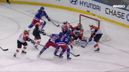 PHI@NYR: Trocheck scores goal against Samuel Ersson