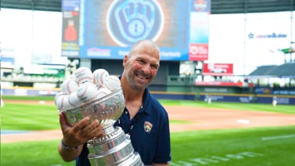 Zito's day with the Cup - Brewers