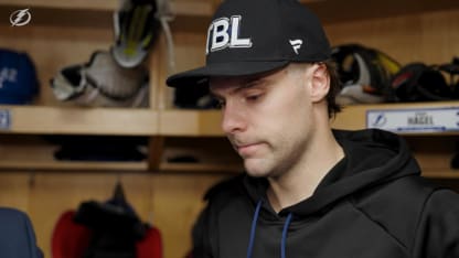 Brandon Hagel | Postgame vs Pittsburgh Penguins