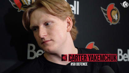 Carter Yakemchuk Pregame Availability vs DET