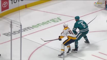 NSH@SJS: Wennberg marque un but contre Juuse Saros