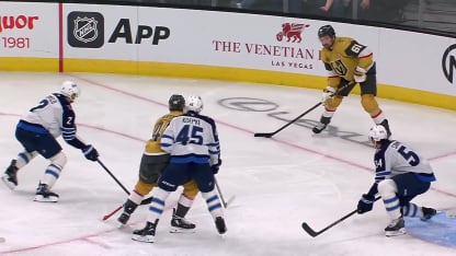 WPG@VGK: Dorofeyev scores goal against Connor Hellebuyck