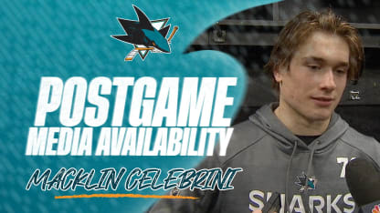 Postgame at VAN (12/27): Celebrini