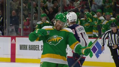 CBJ@MIN: Mermis scores goal against Blue Jackets