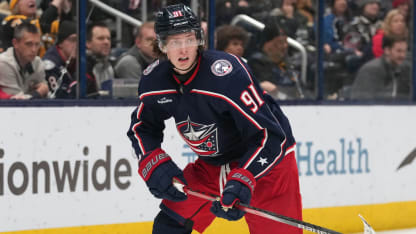 kent johnson excited for new blue jackets contract