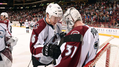 Mikko Rantanen Calvin Pickard Arizona Coyotes 161029