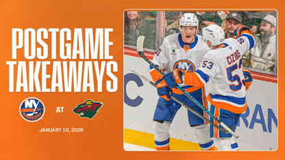 Takeaways: Holmstrom, Sorokin Lead Isles to 4-3 OT Win Over Wild