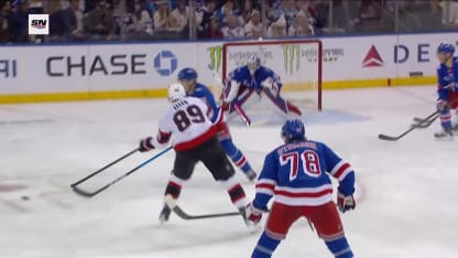 OTT@NYR: Sanderson scores goal against Jonathan Quick