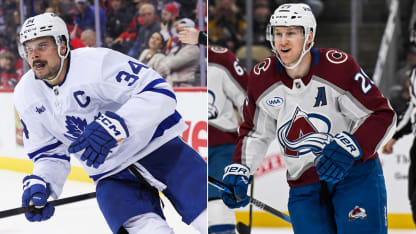 Matthews y MacKinnon lideraron un martes de estrellas en la NHL