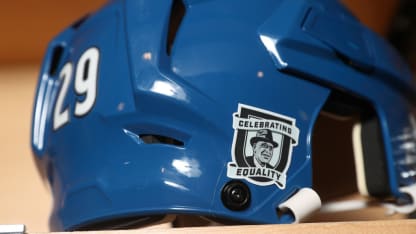 Celebrating Equality Decal Helmet Willie O'Ree Black History Month February 2021