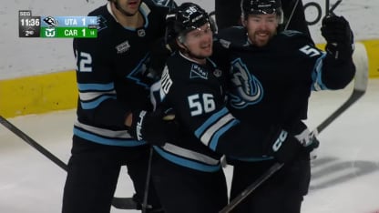 UTA@CAR: Yamamoto has a hat trick against the Hurricanes