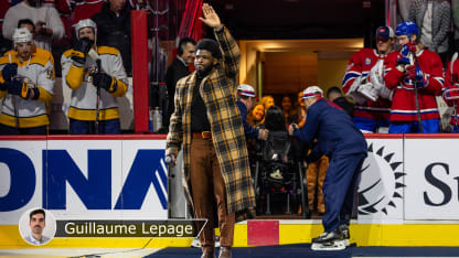 Subban honored Bell Center badge Lepage