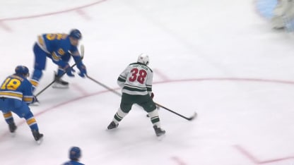 MIN@STL: Hartman scores goal against Jordan Binnington