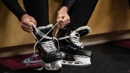 Practice Training Camp skates general locker room 2019 September 13