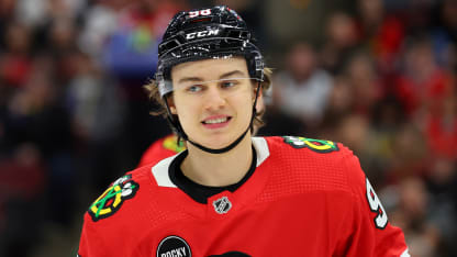 Connor Bedard more relaxed at Blackhawks training camp