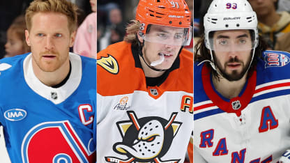 Veckans tre svenska stjärnor i NHL Gabriel Landeskog Leo Carlsson Mika Zibanejad