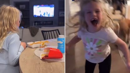 JT Miller's daughter Scarlett has priceless reaction to OT goal