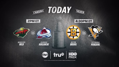 Wild vs. Avalanche, Bruins vs. Penguins tonight on TNT