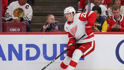 Michael Brandsegg-Nygard of the Detroit Red Wings