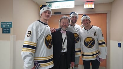 Eichel and teammates with doctor