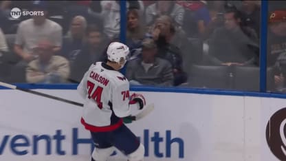 WSH@TBL: Carlson scores goal against Andrei Vasilevskiy