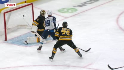 Jonathan Toews with a Goal vs. Boston Bruins