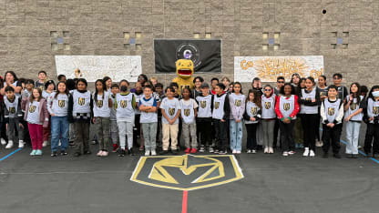 VGK Unveil Resurfaced Ball Hockey Blacktops at CCSD Schools, Introduce 'Operation Knight Courts'