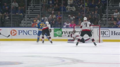OTT@STL: Thomas scores with amazing pass from Snuggerud