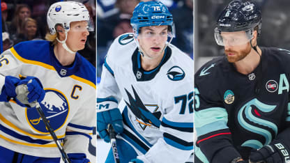 Veckans tre svenska stjärnor i NHL William Eklund Adam Larsson Rasmus Dahlin