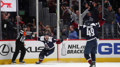 Erik Johnson Samuel Girard Overtime Goal Game Winner Winnipeg Jets 4 April 2019 Playoffs Clinched