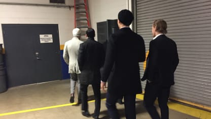 Morning skate travel Scottrade Center 2018 January 25 St. Louis