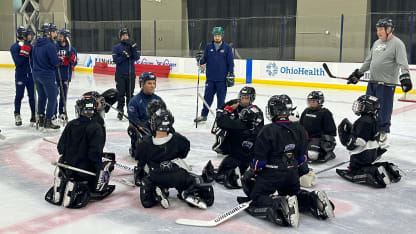 blue jackets usa hockey get out and learn try hockey for free clinics