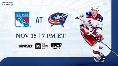 Rangers at Blue Jackets: Pregame Notes | 11.15.25