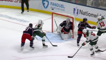 MIN@CBJ: Eriksson Ek scores goal against Jet Greaves