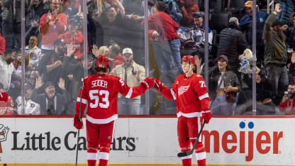 Sex mål i följd från Red Wings