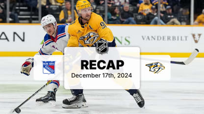 NYR at NSH | Recap